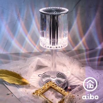 aibo 鑽石光影 USB充電式 水晶質感氛圍燈(觸控式/三色光)
