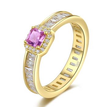 【ANGEL】歐美時尚紫色彩寶個性戒指