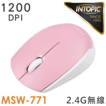 INTOPIC 廣鼎 2.4GHz飛碟無線光學滑鼠(MSW-771)
