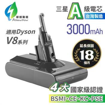 dyson  V8，SV10 吸塵器  Anewpow 副廠電池 3000mAh +送濾網