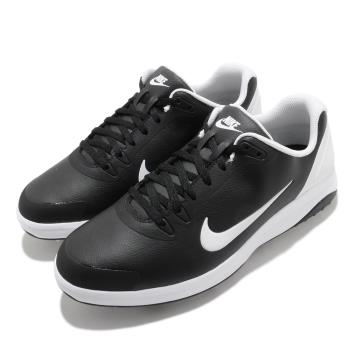 Nike 高爾夫球鞋 Infinity Golf 寬楦 男鞋 避震 包覆 皮革 簡約 運動 球鞋 黑 白 CT0535001 [ACS 跨運動]