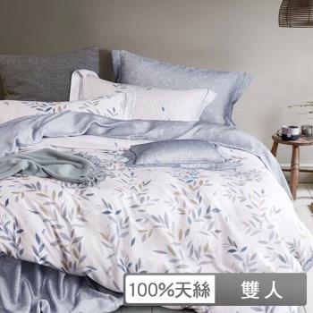 【貝兒居家生活館】100%天絲七件式兩用被床罩組  (雙人/淺笑)
