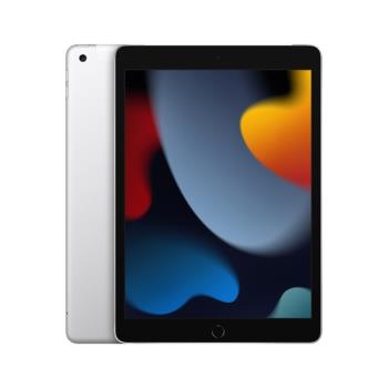 Apple 第九代 iPad 10.2 吋 256G LTE 行動網路版-含鋼化玻璃貼+可立式三折皮套