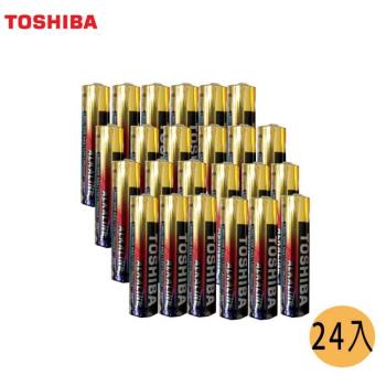 【TOSHIBA東芝】鹼性電池 4號AAA 24入裝 收縮包
