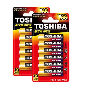 【TOSHIBA東芝】3號AA鹼性電池20入 吊卡裝(1.5V LR6)