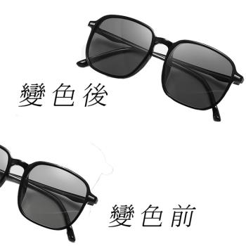 【Docomo】智能感光變色眼鏡　偏光抗紫外線鏡片　時尚男女通用款　快速感光　適用於多種場合　太陽眼鏡