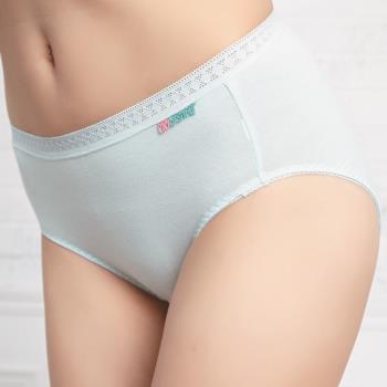 【Swear 思薇爾】 柔感棉系列M-XXL素面中腰日用生理褲(潔淨藍)