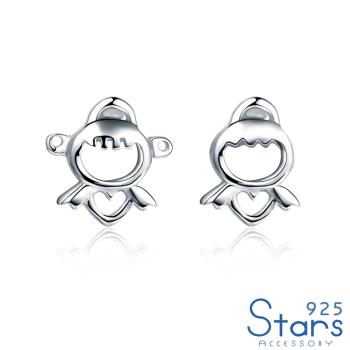 【925 STARS】純銀925可愛小天使造型耳釘 純銀耳釘 造型耳釘 情人節禮物