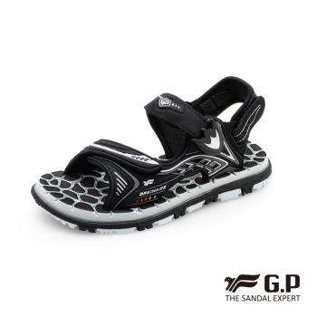 G.P 經典款Vii-兒童舒適涼拖鞋-黑色 G1616B GP 涼鞋 拖鞋 童鞋 一鞋兩穿