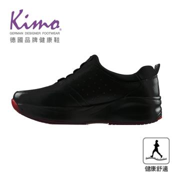 Kimo德國品牌健康鞋-專利足弓支撐-牛皮經典休閒健康鞋 女鞋 (黑 KBAWF160103)