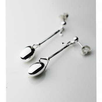 Georg Jensen 喬治傑生 Dew Drop針式純銀耳環-42mm