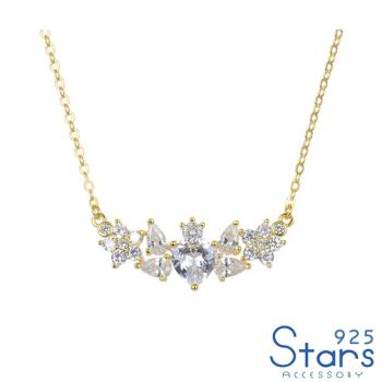 【925 STARS】純銀925璀璨幾何閃耀鋯石造型項鍊 純銀項鍊 造型項鍊 情人節禮物