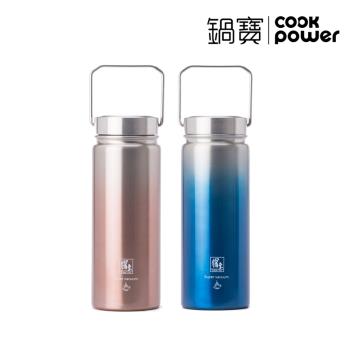 【CookPower鍋寶】#316不鏽鋼內陶瓷保溫瓶560ml (兩色任選)