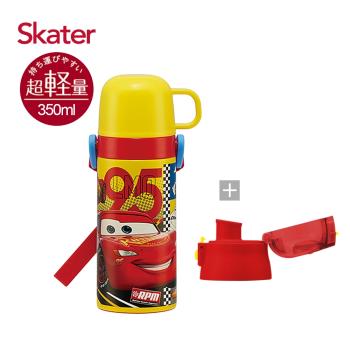 Skater 不鏽鋼直喝式水壺(直飲420ml+杯子組) 閃電麥坤