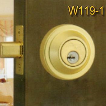 『WACH』花旗門鎖  W1191金 輔助鎖（鎖閂60mm）卡霸鎖 補助鎖 單鎖頭 單面輔助鎖 硫化銅門鎖