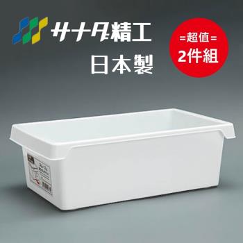日本製 Sanada 長淺型多用途收納盒 超值2件組