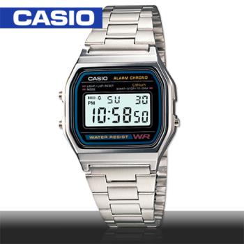 【CASIO 卡西歐】日系－復古風數字型電子錶（A158WA-1 )