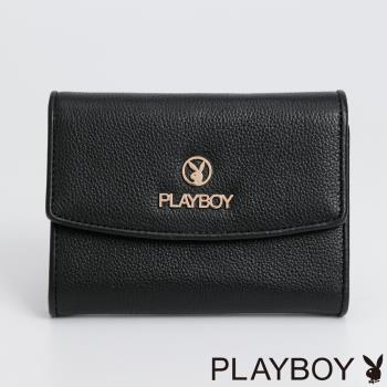 PLAYBOY-  短夾 Fancy系列 - 黑色