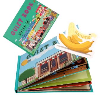 Colorland-認知學習書 黏貼書 啟蒙教具 兒童玩具書-英文版