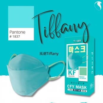 久富餘4D韓版4層立體醫療口罩-雙鋼印-風潮Tiffany10片/盒X10