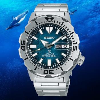 SEIKO精工 PROSPEX愛海洋系列 企鵝悠遊潛水機械腕錶 (4R36-11C0G/SRPH75K1) SK044