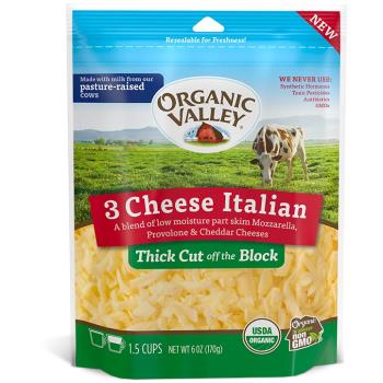 【布緯食聊】Organic valley有機義大利混合乳酪絲4包裝免運費