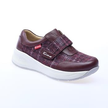 Kimo德國品牌健康鞋-專利足弓支撐-英倫風格紋舒適彈性健康鞋 女鞋 (胭脂紅 KAIWF160017)