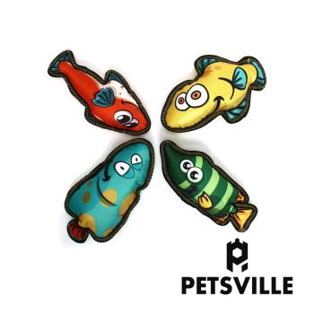 Petsville派思維 叫叫大眼魚系列狗狗耐咬發聲玩具(四款任選)