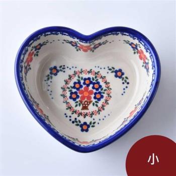 波蘭陶 野莓物語系列 愛心餐盤 波蘭手工製