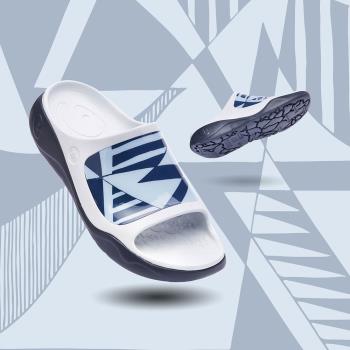uin西班牙原創設計 男鞋 涼鞋 拖鞋 棱形鏡彩繪休閒鞋M1125429