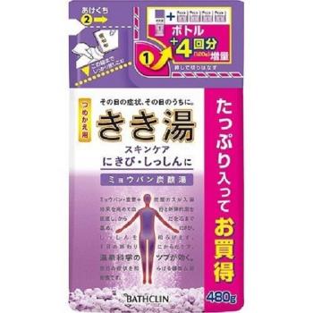 日本【巴斯克林】碳酸入浴系列補充包 草葉香 480g
