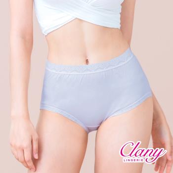 【可蘭霓Clany】台灣製親膚高腰透氣95%棉質L-2XLQ加大尺碼包臀包覆內褲 雲朵灰 2195-61