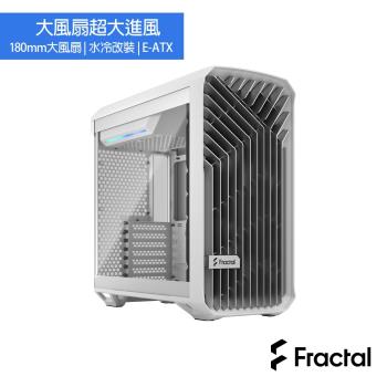 【Fractal Design】Torrent Compact White TG Clear  電腦機殼-白