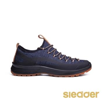 【sleader】緩震防滑透氣網布舒適休閒鞋-M52(藍)