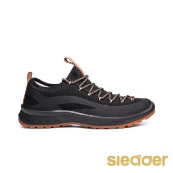 【sleader】緩震防滑透氣網布舒適休閒鞋-M51(黑)