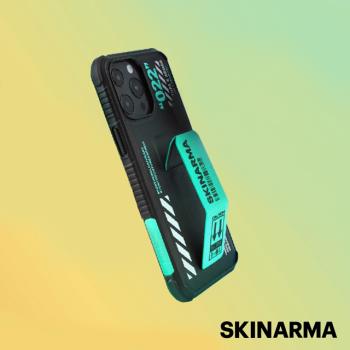 Skinarma日本潮牌 iPhone 13 Pro Shingoki 022款磁吸支架防摔手機殼-綠