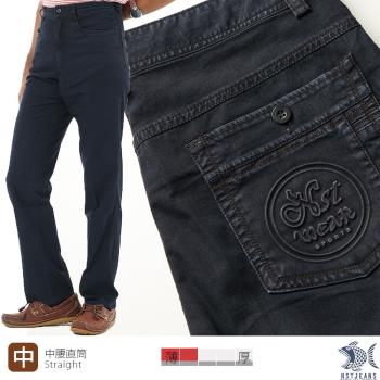 NST Jeans 藍色諾亞 浮雕圖騰 涼感紗男牛仔褲-中腰直筒 390(5832) 台灣製