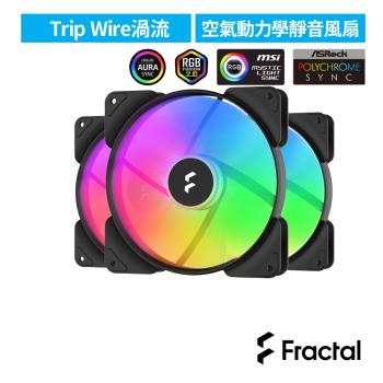 【Fractal Design】Aspect RGB 風扇14cm-黑-3入包裝