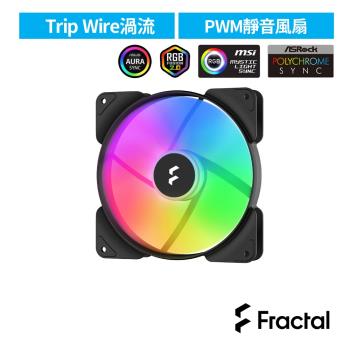 【Fractal Design】Aspect RGB PWM風扇14cm-黑