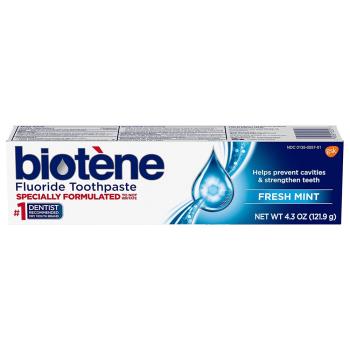Biotene 含氟牙膏，清新薄荷原味型(4.3oz/121.9g) x3