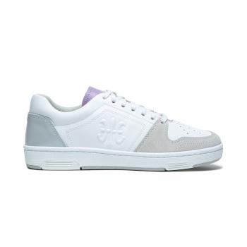 【Royal Elastics】MAKER 白紫灰真皮時尚休閒鞋 (女) 98214-086