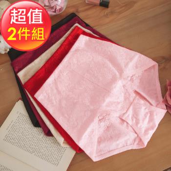 【蘇菲娜】台灣製機能透氣束腹束腰提臀蕾絲三角束褲2件組(C6266)