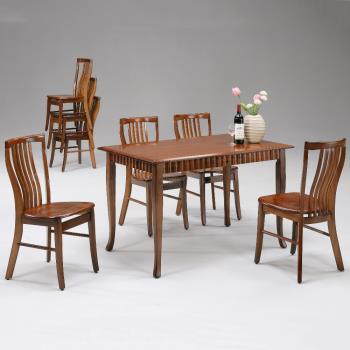 MUNA 歐式4尺餐桌(共兩色)(1桌4椅)