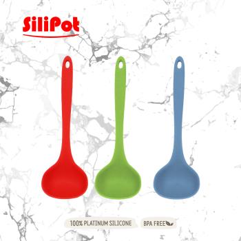 【Silipot】韓國 頂級鉑金矽膠耐熱小湯匙 湯杓(湯勺 可熱水消毒)
