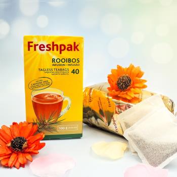 【Freshpak】南非國寶茶(博士茶) RooibosTea 茶包-新包裝(40入*3盒)