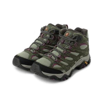 MERRELL MOAB 3 MID GORE-TEX 高筒防水登山鞋 綠/苺紫 ML035818 女鞋