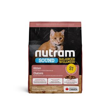 NUTRAM 紐頓 均衡健康系列S1 雞肉+鮭魚幼貓-5.4kg X 1包