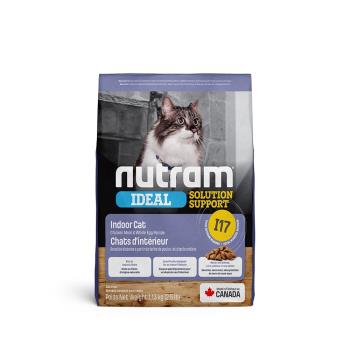 NUTRAM 紐頓 專業理想系列I17 室內化毛成貓雞肉+燕麥-1.13kg X 1包