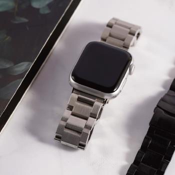 ALLTIME │完全計時│Apple watch通用錶帶豪邁316L不鏽鋼切面錶帶