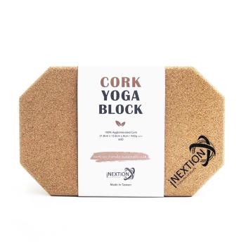 [INEXTION] Cork Yoga Block 羽量級八角軟木磚 60D